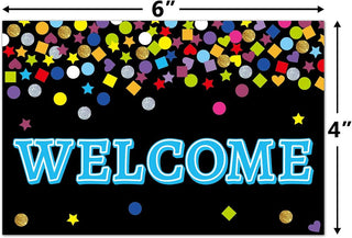 ceiba tree Chalkboard Welcome Postcards Colorful Welcome to Our Class Cards Back to School for Kids