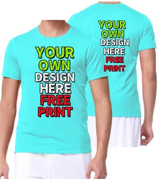 Custom T-Shirts for Men Women Design Your Own Shirt with Text Image Personalized Tee Printed Front/Back