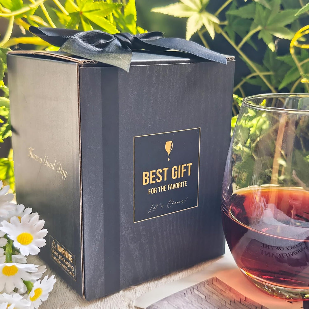 Housewarming Stemless Wine Glass & Bag & Candle Gift Set for New Homeowner, Unique Est.2026 New Home Closing gift -15oz wine glasses gift set for Home Buyers, Newlywed Couple, Clients, Friends-75