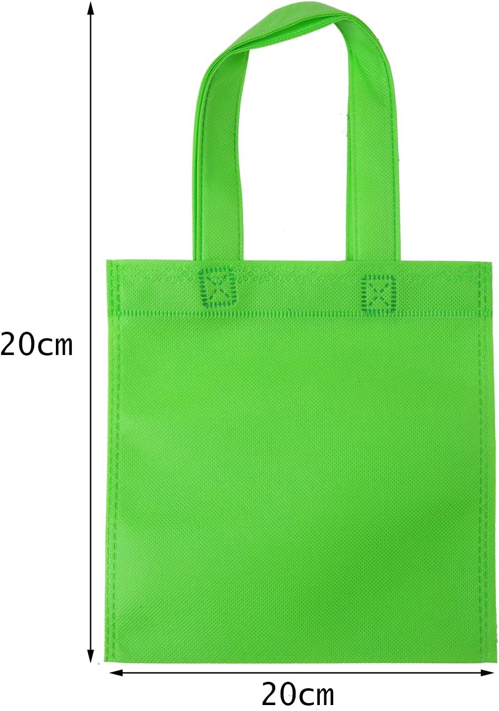 Elcoho 40 Pieces Non-Woven Party Favor Bags 8×8 Inch Resuable Goodie Gift Bag with Handles Tote Treat Bag for Birthday Party
