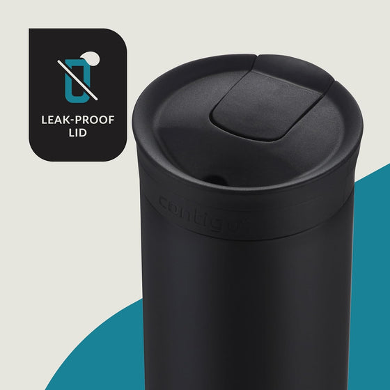 Contigo HuronTravel Mug Screw Cap Stainless Steel Drinking Cup - hover image