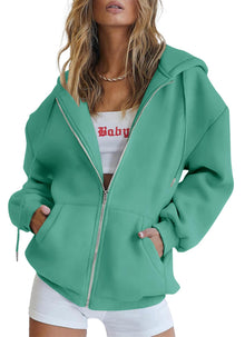 PRETTYGARDEN Women's 2026 Spring Zip Up Y2K Hoodies Casual Long Sleeve Sweatshirts Fall Winter Track Jackets with Pockets