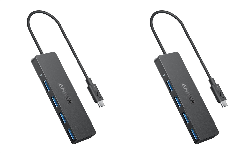 Anker USB Hub 4 Ports, Multiple USB 3.0 Hub, USB Splitter for Laptop, Extender for A Port Laptop, PC, Desktop and More [Charging Not Supported](2ft USB-A)