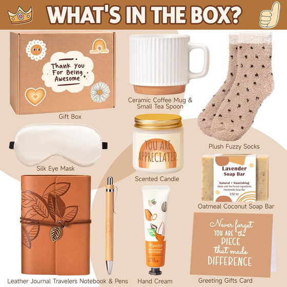 Suhctuptx Administrative Professional Day Gifts, Employee Appreciation Gifts, Thank You Gift Basket Christmas Ideas Box for Women Coworkers Teacher Nurse Friends Mom Her Secretary Employees Farewell - hover image