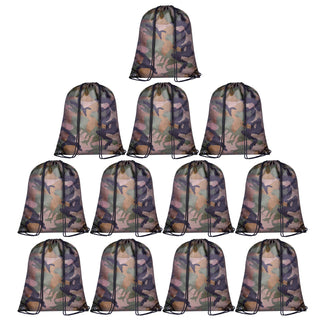 KUUQA 2 Pcs Drawstring Backpack Bags Sports Cinch Sack String Backpack Storage Bags for School Gym Traveling (Black)