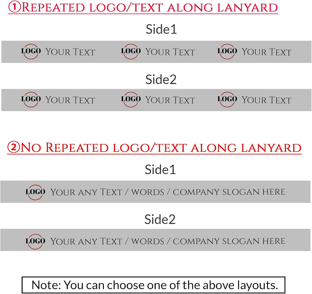 XRLSG Personalized Custom Lanyards with Logo/Photo/Text/Name for Office, School, Event
