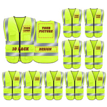BeautyWill Custom Safety Vest Logo Class 2 High Visibility Reflevtive Vest Outdoor Protective Workwear