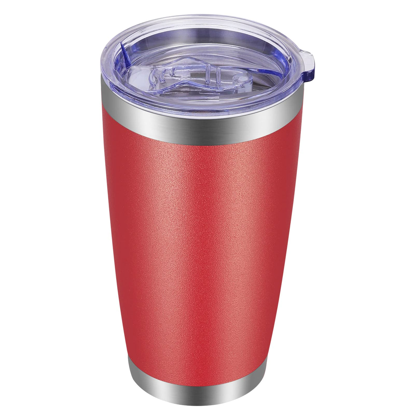 VEGOND 20oz Tumbler with Lid and Straw Stainless Steel Tumbler Cup Vacuum Insulated Double Wall Travel Coffee Mug Powder Coated Coffee Cup, Blue, 1 Pack