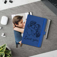 STREADVE Personalized Journal Notebook with Logo Photo Custom Journaling Notebook for Women Men College Ruled Notebooks Design Leather Lined Journals Gift for Work School Business Church