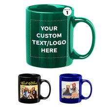 Father’s Day Custom Ceramic Coffee Mugs 11 oz. Set of 10/50/100, Personalized Bulk Pack - Coffee Cup Set, Iced Coffee Cup, Gaming Mug for Dad - White