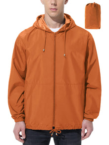 UIQUR Mens Rain Jacket Raincoat Windbreaker Running Waterproof Lightweight Packable with Hood Travel Hiking Cycling