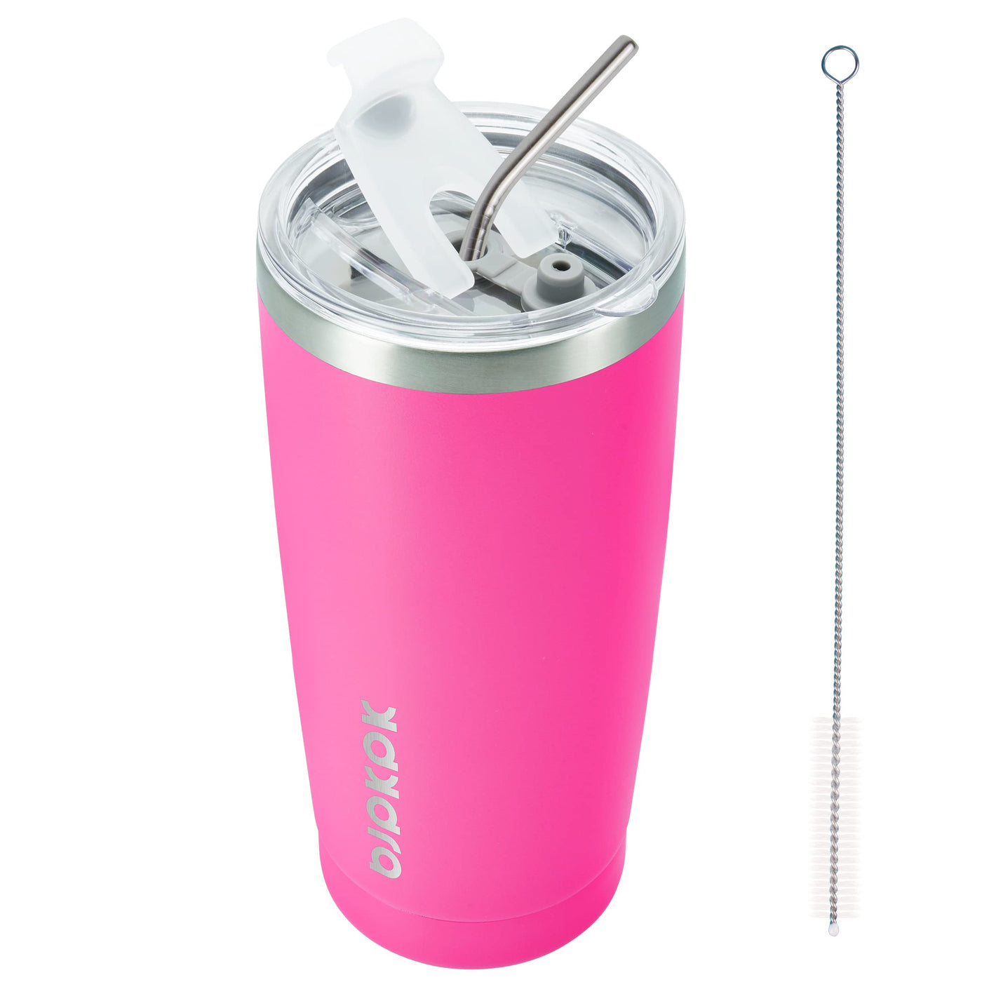 BJPKPK 30oz Stainless Steel Tumbler Color Block Insulated Tumblers Cup with Lid and Straw, Double Walled Travel Coffee Mug,Mint