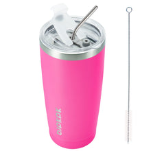 BJPKPK 30oz Stainless Steel Tumbler Color Block Insulated Tumblers Cup with Lid and Straw, Double Walled Travel Coffee Mug,Mint