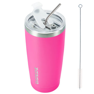 BJPKPK 30oz Stainless Steel Tumbler Color Block Insulated Tumblers Cup with Lid and Straw, Double Walled Travel Coffee Mug,Mint
