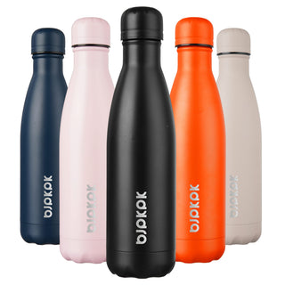 BJPKPK 17oz Insulated Water Bottles Stainless Steel Sports Water Bottles Keep Cold and Hot for Travel Dishwasher Safe,Olive Green