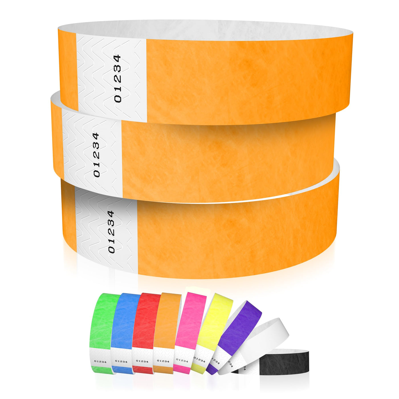 600 WristCo Tyvek Wristbands for Events, 6-Color Variety Pack – Tamper-Proof Design Prevents Reuse – Premium-Grade Bracelets for Hospital & Medical ID, Party, VIP Identification