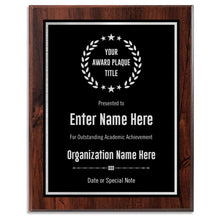 Custom Plaque - Add Title and Text - Award Plaque for Employee of the Month, Perfect as Retirement Plaque, Thank You, Service Recognition and Appreciation Gifts - Personalized Plaque for Men/Women (UV Print Gold/Black Plate, 6" X 8")