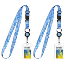 MNGARISTA Cruise Lanyards, Adjustable Lanyard with Retractable Reel, Waterproof ID Badge Holder for All Cruises Ships Key Cards, 2pack