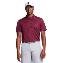 Izod Men's Performance Golf Grid Short Sleeve Stretch Polo Shirt
