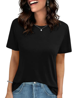 GAYHAY T Shirts for Women - Short Sleeve Spring Summer Tops Soft Basic Tees Beach Vacation Clothes for Casual 2026