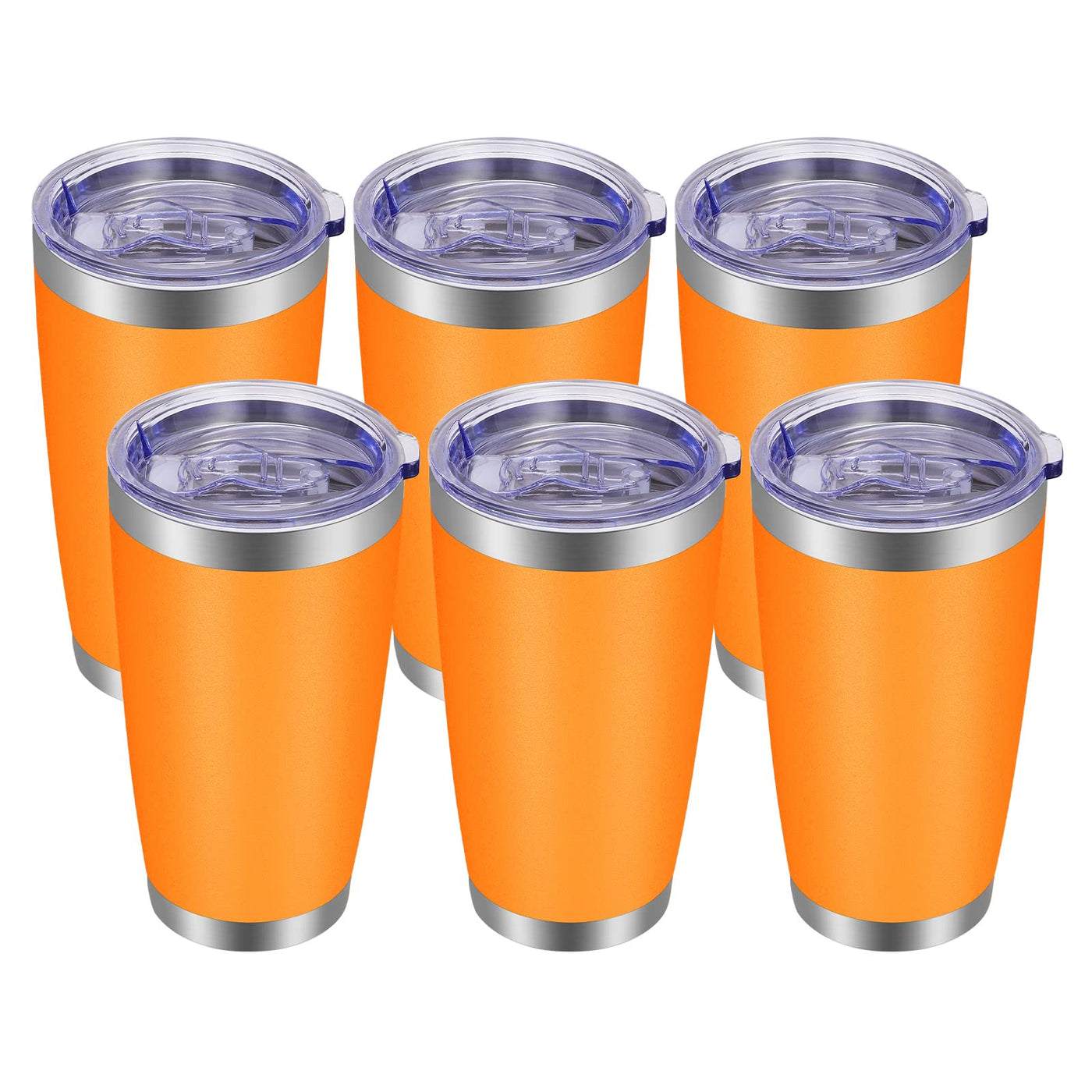 VEGOND 20oz Tumbler with Lid and Straw Stainless Steel Tumbler Cup Vacuum Insulated Double Wall Travel Coffee Mug Powder Coated Coffee Cup, Blue, 1 Pack