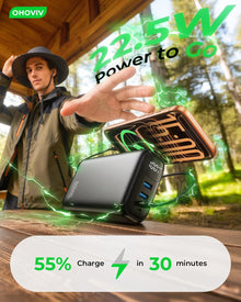 OHOVIV Portable Charger 50000mAh Power Bank - 22.5W Fast Charging External Battery Pack,USB-C Portable Phone Charger for iPhone 17/16/15/14/13 Pro Android Samsung, for Travel Camping Essential