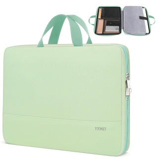 Ytonet Laptop Case, 15.6 inch TSA Laptop Sleeve Computer Bag Water Resistant Computer Case Carrying Cover Compatible for Lenovo, HP, Dell, Asus Notebook, Gifts for Men Women, Grey