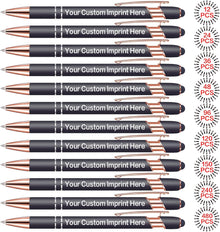 Bulk Custom Pens Personalized, Customized Pens with Name/Logo Printing Perfect for Business, Birthday, Wedding, Graduation Gifts & Party Events 5 to 2000 Pieces Pack Ballpoint Pens
