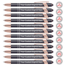 Bulk Custom Pens Personalized, Customized Pens with Name/Logo Printing Perfect for Business, Birthday, Wedding, Graduation Gifts & Party Events 5 to 2000 Pieces Pack Ballpoint Pens