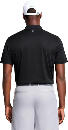 Izod Men's Performance Golf Grid Short Sleeve Stretch Polo Shirt