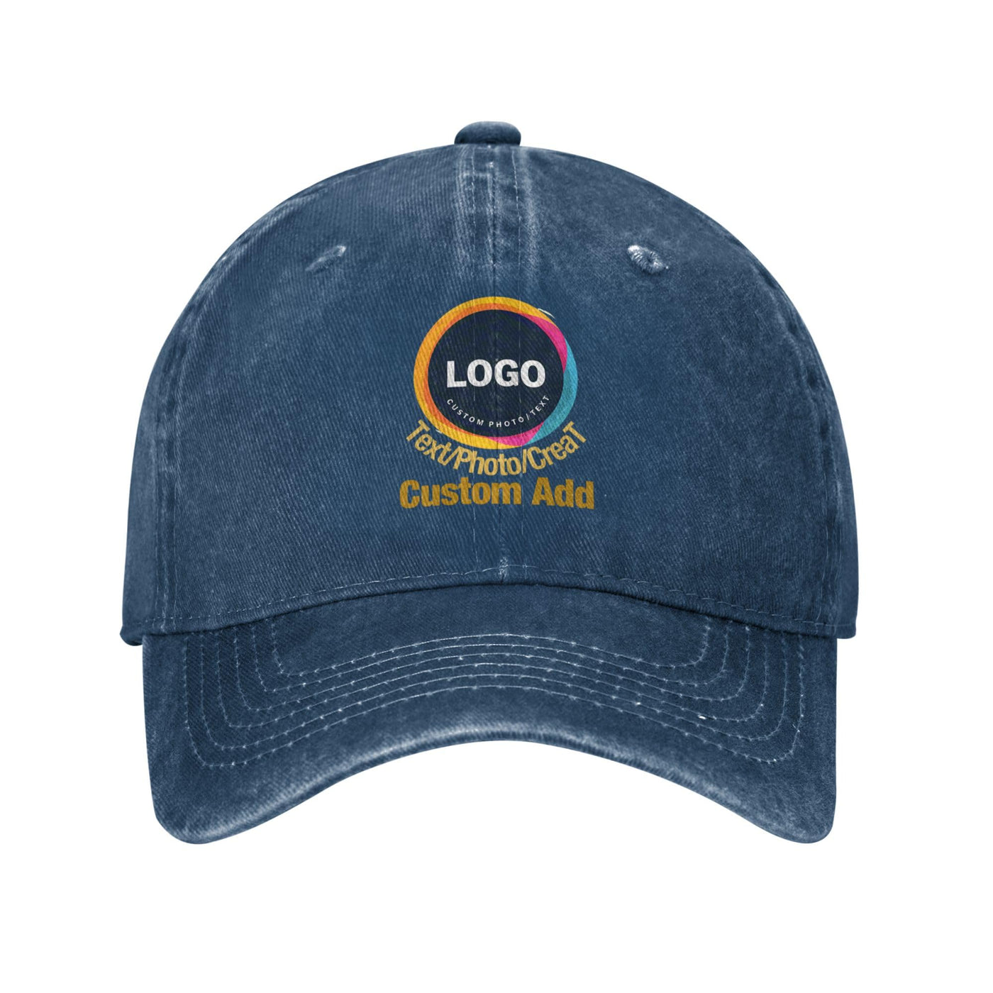 Custom Baseball Hats for Men & Women - Add Text/Photo/Logo - Adjustable Breathable Outdoor Hat, Sports & Casual- Bulk Supply