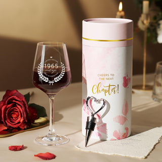 Wine Lovers Gifts for Women, Birthday Gifts for Mom Sister Friend Coworker Girlfriend Inspirational Gift Set, Wine Gift Box Set with Tumblers, Ice Cubes