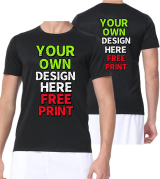 Custom T-Shirts for Men Women Design Your Own Shirt with Text Image Personalized Tee Printed Front/Back