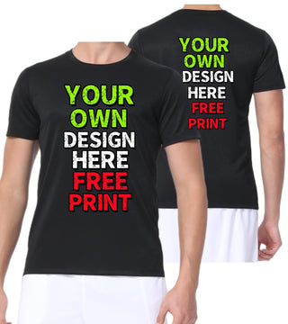 Custom T-Shirts for Men Women Design Your Own Shirt with Text Image Personalized Tee Printed Front/Back