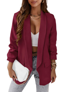 KIRUNDO Oversized Blazers for Women Business Casual 2026 Spring Fall Fashion Long Sleeve Open Front Work Office Suit Jackets