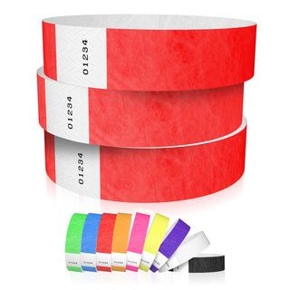 600 WristCo Tyvek Wristbands for Events, 6-Color Variety Pack – Tamper-Proof Design Prevents Reuse – Premium-Grade Bracelets for Hospital & Medical ID, Party, VIP Identification