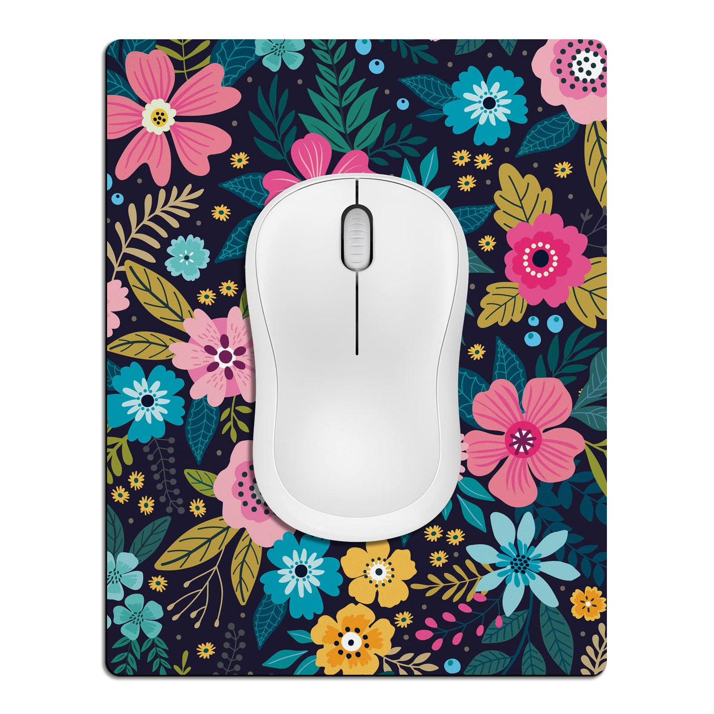 Small Mouse Pad 3 Pack, Mini Mouse Pads for Wireless Mouse and Laptop Computer, Portable Mousepad with Non-Slip Rubber Base & Waterproof Surface - Black -5.5 x 7 in