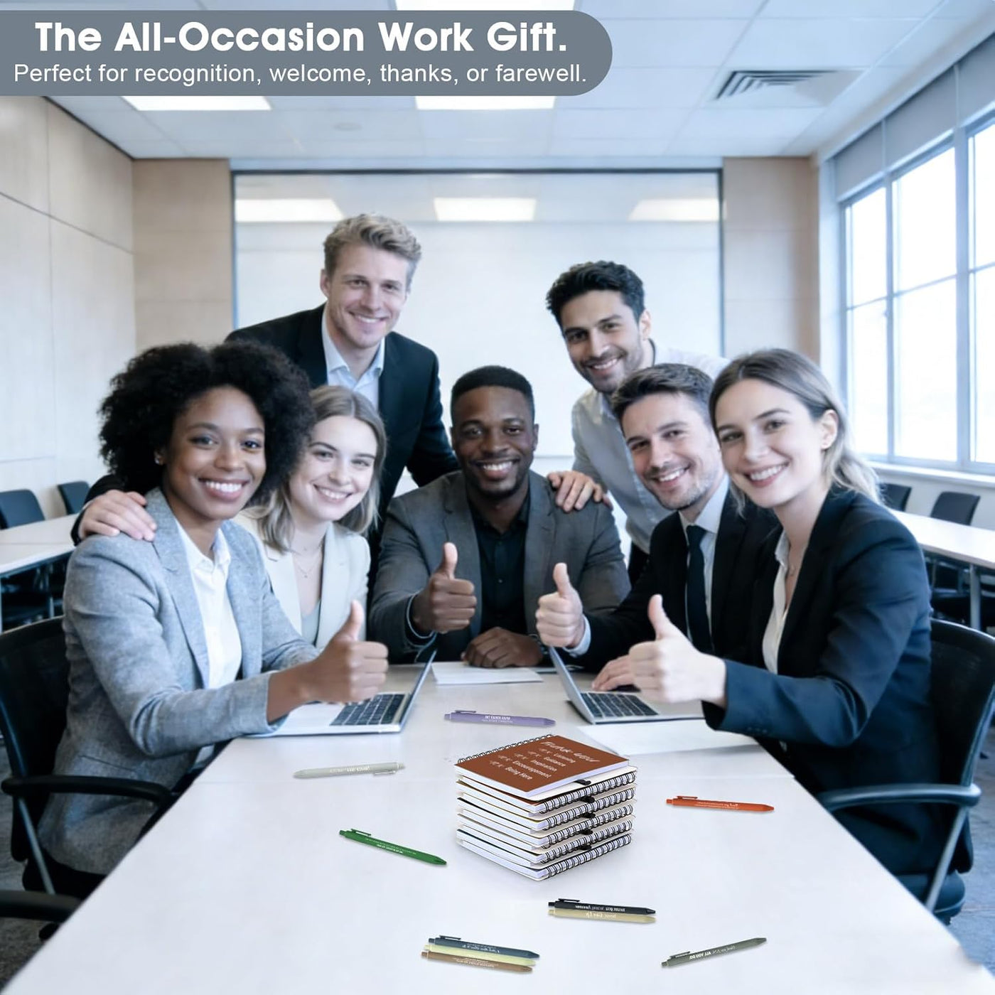 10 Sets/20 Pcs Employee Appreciation Gifts Bulk – Inspirational Notebooks with Motivational Pens, Small Notepads for Coworkers, Office Staff, Team, Volunteer, Nurse, Teachers, Housekeeping (Boho)