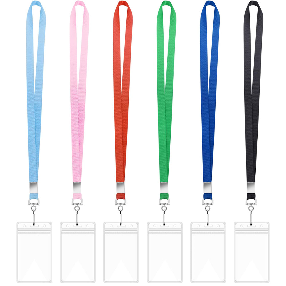 12 Pack Lanyards for ID Badges Cruise Lanyard for Ship Cards with Waterproof ID Badge Holder Cruise Essentials 2026 (12 Colors)