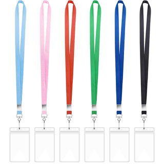 12 Pack Lanyards for ID Badges Cruise Lanyard for Ship Cards with Waterproof ID Badge Holder Cruise Essentials 2026 (12 Colors)