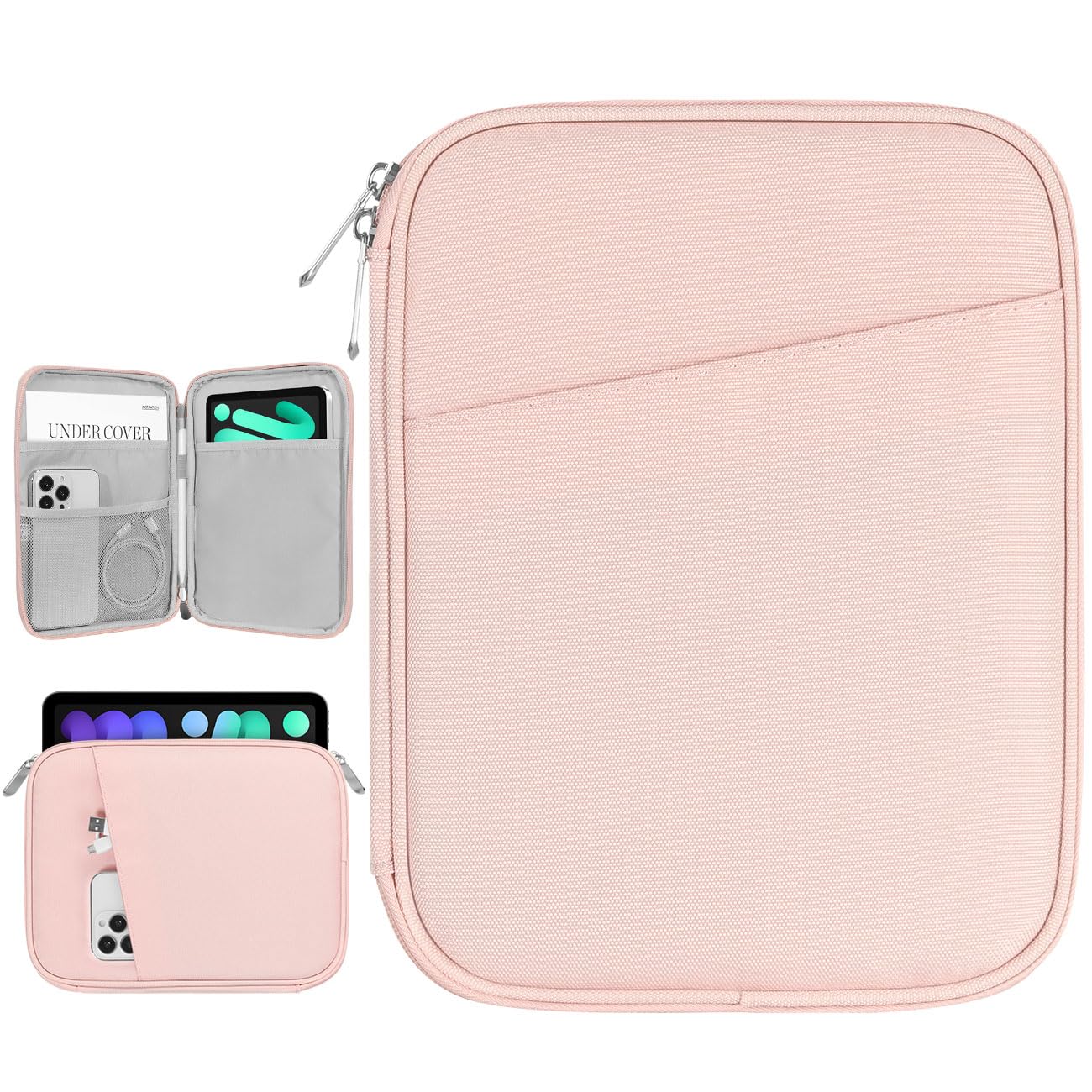 Dadanism 9-11" Tablet Sleeve Bag Carrying Case for iPad (A16) 11th Gen 11", iPad 10th Gen 10.9" Air 5/4, iPad Air M4/Pro 11", iPad 9/8/7th, Galaxy Tab A11+ Plus 11", Remarkable 2 10.3", Black