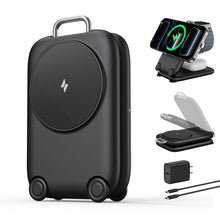 PaktVault 2026 Traveling Fast Wireless Charging Station for Apple Devices, Magnetic 3 in 1 MagSafe Charger Stand for iPhone 17 16 15 14 13 12 Pro Max Plus Air, Apple Watch&Air pods Pro-Gift for Her