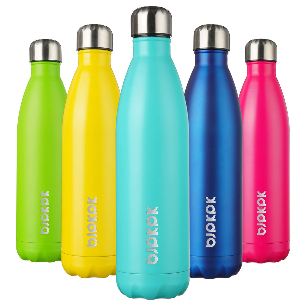 BJPKPK 17oz Insulated Water Bottles Stainless Steel Sports Water Bottles Keep Cold and Hot for Travel Dishwasher Safe,Olive Green