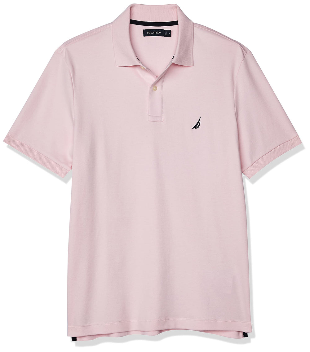 Nautica Men's Classic Fit Short Sleeve Dual Tipped Collar Polo Shirt