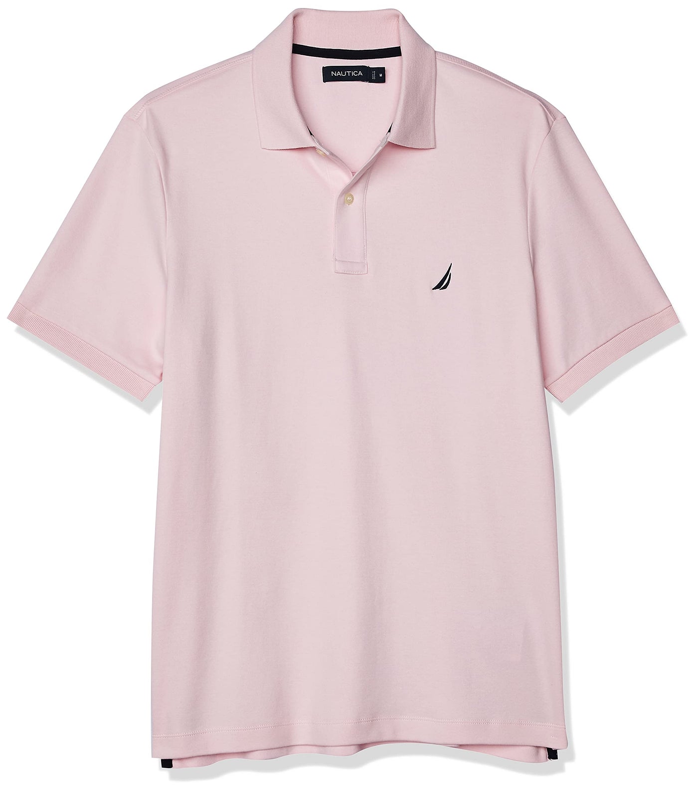 Nautica Men's Classic Fit Short Sleeve Dual Tipped Collar Polo Shirt