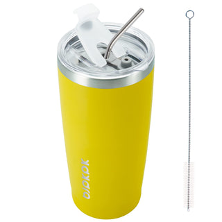 BJPKPK 30oz Stainless Steel Tumbler Color Block Insulated Tumblers Cup with Lid and Straw, Double Walled Travel Coffee Mug,Mint