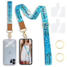 Yonlevres Flower Phone Lanyard Crossbody Strap, Floral Cell Phone Lanyards for around the Neck Wristlet Wrist Strap Adjustable for Keys Case Accessories Travel Essentials