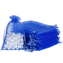 HRX Package 100pcs White Organza Bags, 4x6 inch Mesh Bags Drawstring Gift Bags Jewelry Pouches for Candy Wedding Favors Christmas