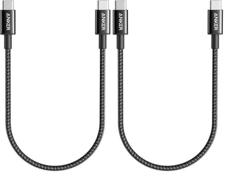 Anker USB C to USB C Cable, Type-C 60W Fast Charging Cable (6 FT, 2Pack) for iPhone 17 Series, iPad mini 6 and More (Black)