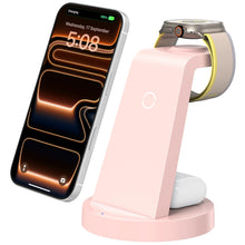 Anlmz 3 in 1 Charging Station for iPhone, Wireless Charger for iPhone 17 16e 16 15 14 13 12 11 X Pro Max & Apple Watch - Wireless Charging Station for AirPods 4 3 Pro